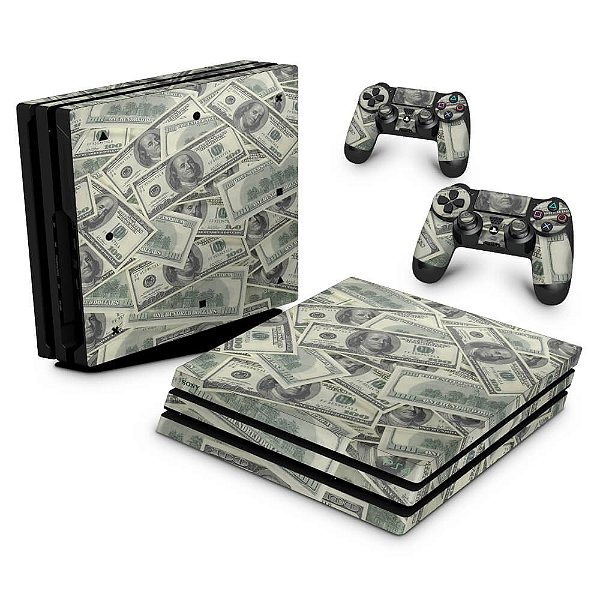 PS4 Pro Skin - Dollar Money Dinheiro