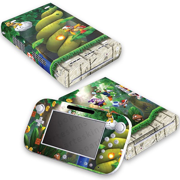 Nintendo Wii U Skin - New super Luigi