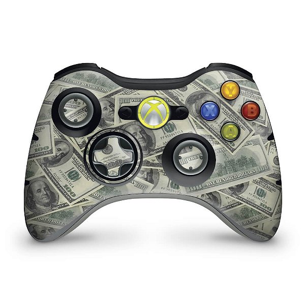 Skin Xbox 360 Controle - Dollar Money Dinheiro