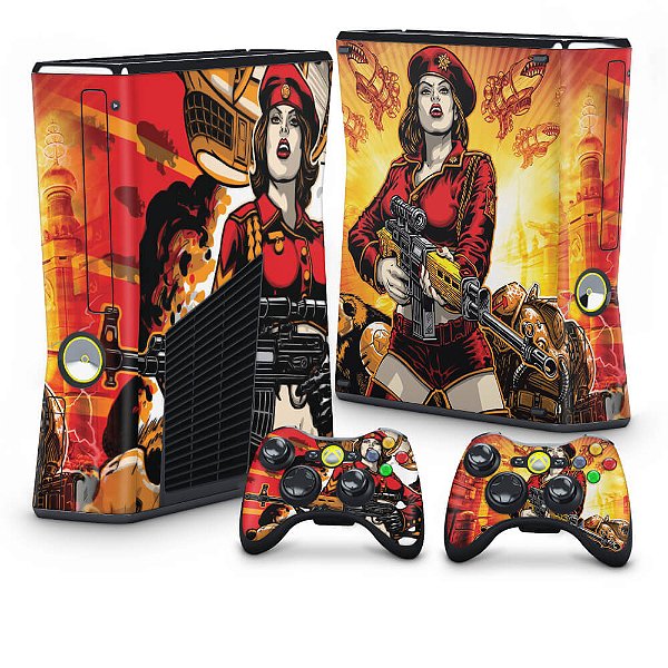 Xbox 360 Slim Skin - Command and Conquer Red Alert