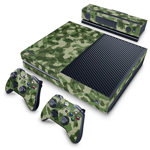 Xbox One Fat Skin - Camuflagem Verde