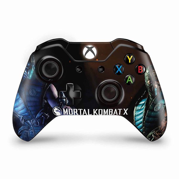 Skin Xbox One Fat Controle - Mortal Kombat X - Subzero
