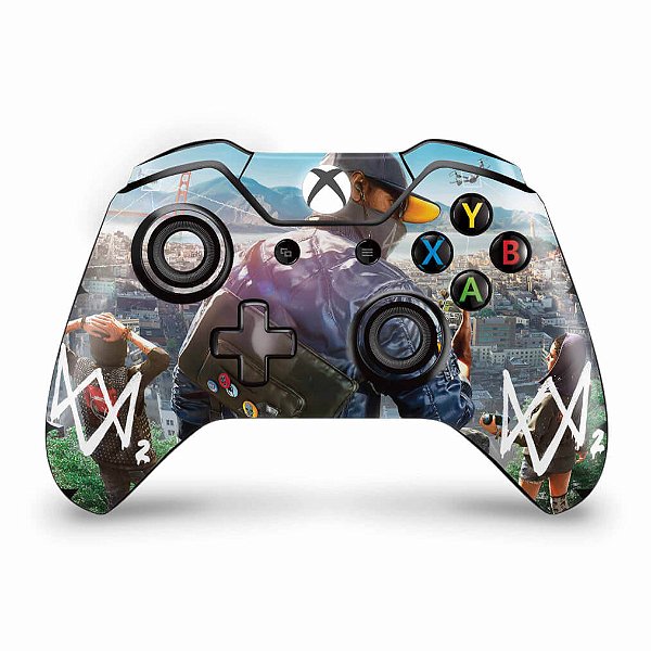 Skin Xbox One Fat Controle - Watch Dogs 2