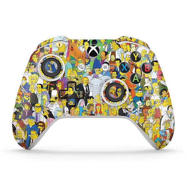 Skin Xbox One Slim X Controle - The Simpsons