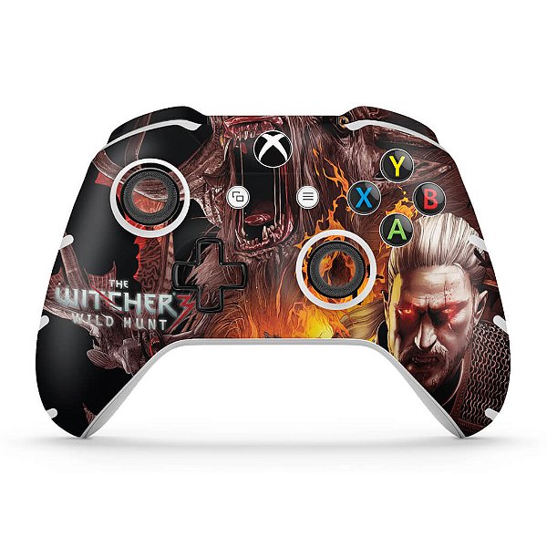 Skin Xbox One Slim X Controle - The Witcher 3 #A