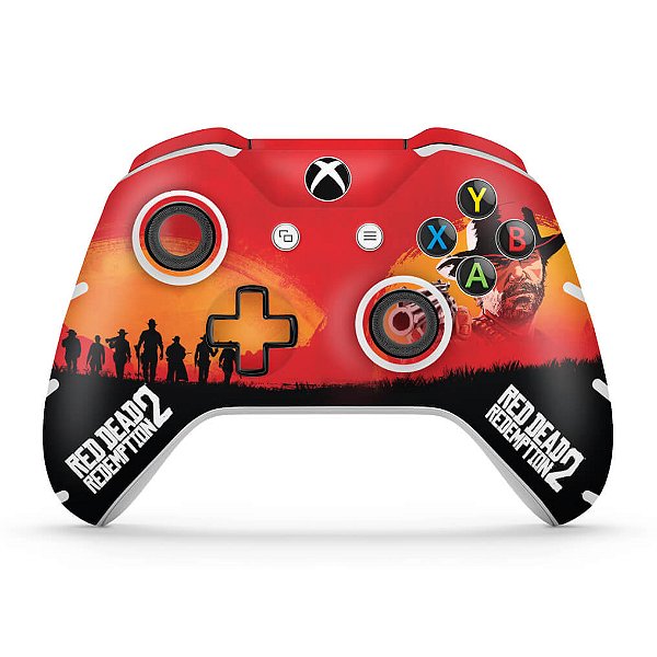 Skin Xbox One Slim X Controle - Red Dead Redemption 2