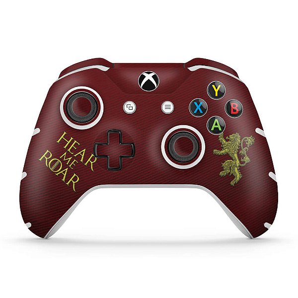 Skin Xbox One Slim X Controle - Game Of Thrones Lannister