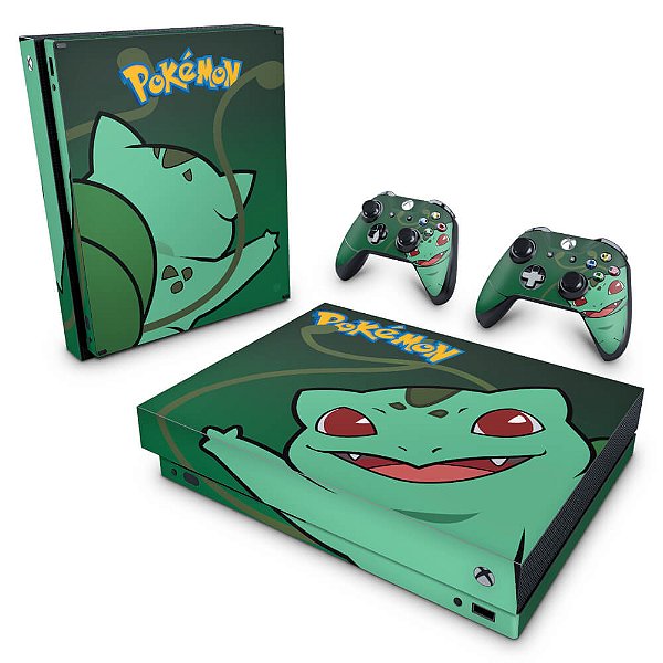 Xbox One X Skin - Pokemon Bulbasaur