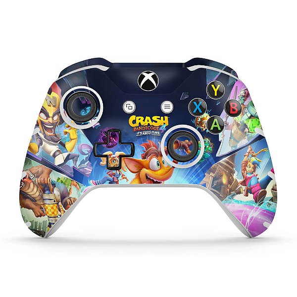 Skin Xbox One Slim X Controle - Crash Bandicoot 4