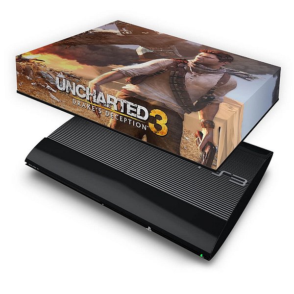 PS3 Super Slim Capa Anti Poeira - Uncharted 3