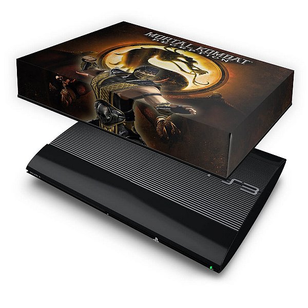 PS3 Super Slim Capa Anti Poeira - Mortal Kombat #b