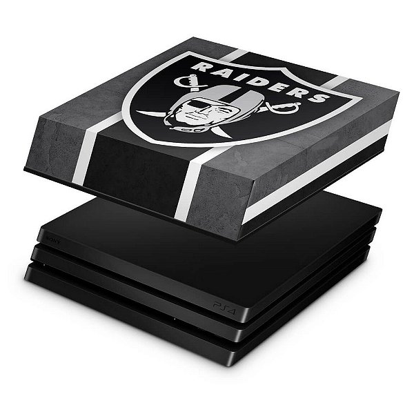 PS4 Pro Capa Anti Poeira - Oakland Raiders NFL