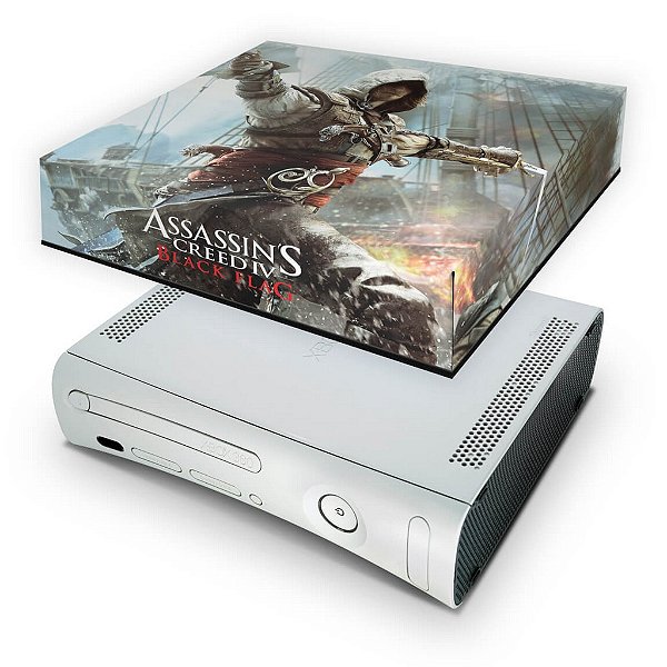 Xbox 360 Fat Capa Anti Poeira - Assassins Creed IV Black Flag