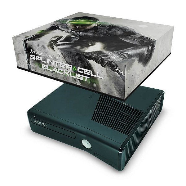 Xbox 360 Slim Capa Anti Poeira - Splinter Cell Black