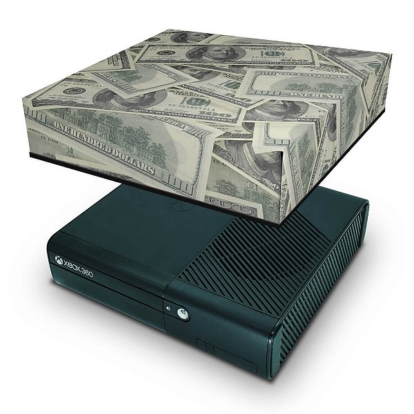 Xbox 360 Super Slim Capa Anti Poeira - Dollar Money Dinheiro