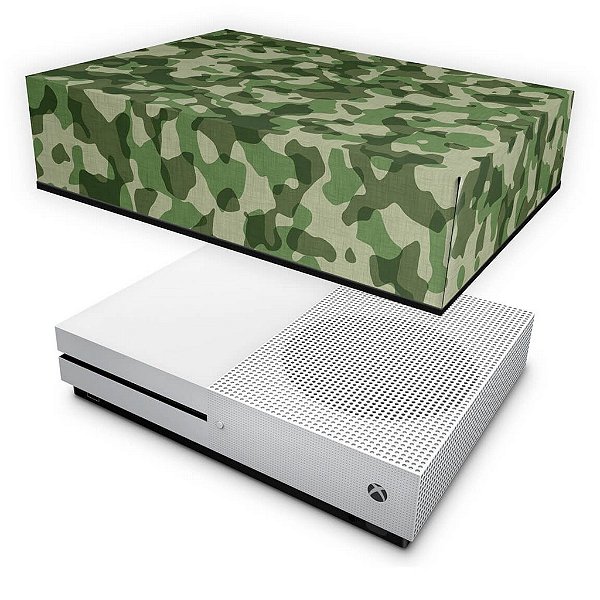 Xbox One Slim Capa Anti Poeira - Camuflagem Verde
