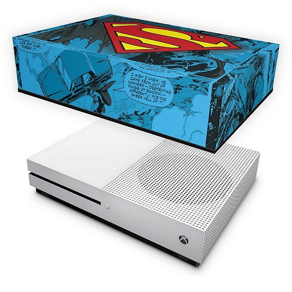 Xbox One Slim Capa Anti Poeira - Super Homem Superman Comics
