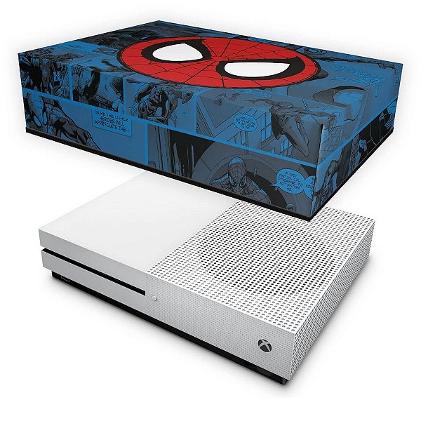 Xbox One Slim Capa Anti Poeira - Homem-Aranha Spider-Man Comics