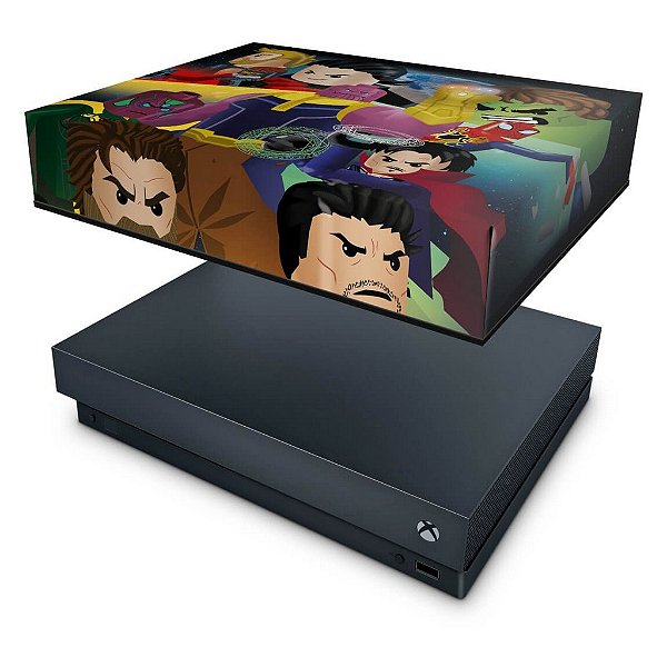 Xbox One X Capa Anti Poeira - Lego Avengers Vingadores
