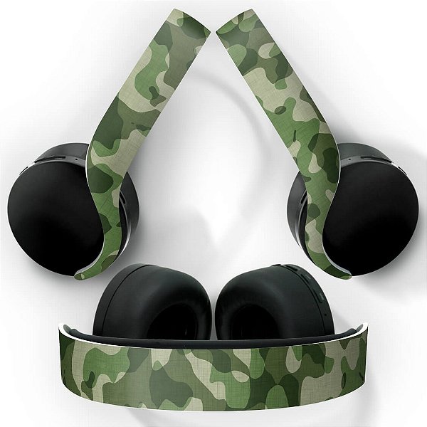 PS5 Skin Headset Pulse 3D - Camuflado Verde