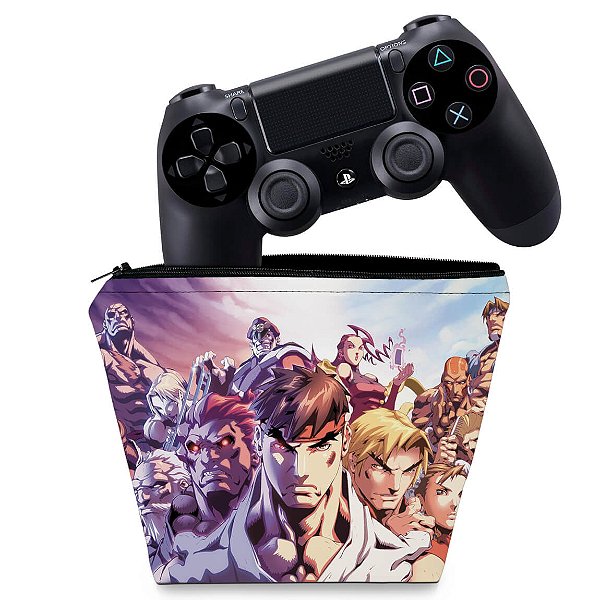 Capa PS4 Controle Case - Street Fighter
