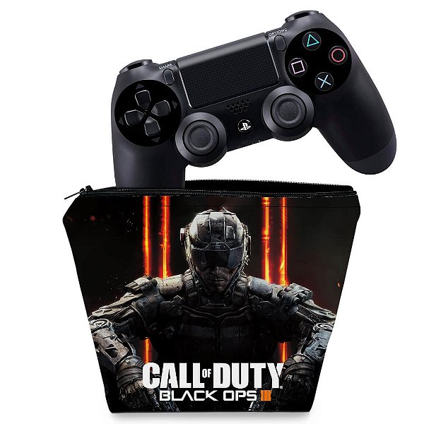 Capa PS4 Controle Case - Call Of Duty Black Ops 3