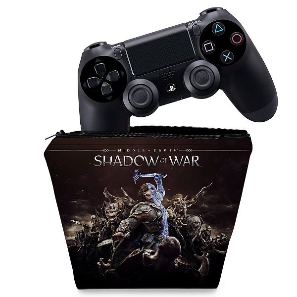 Capa PS4 Controle Case - Shadow Of War