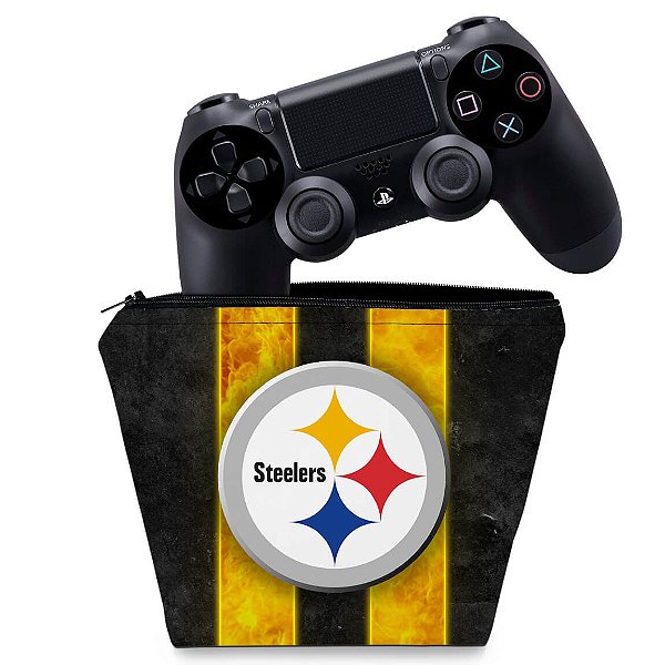 Capa PS4 Controle Case - Pittsburgh Steelers - Nfl