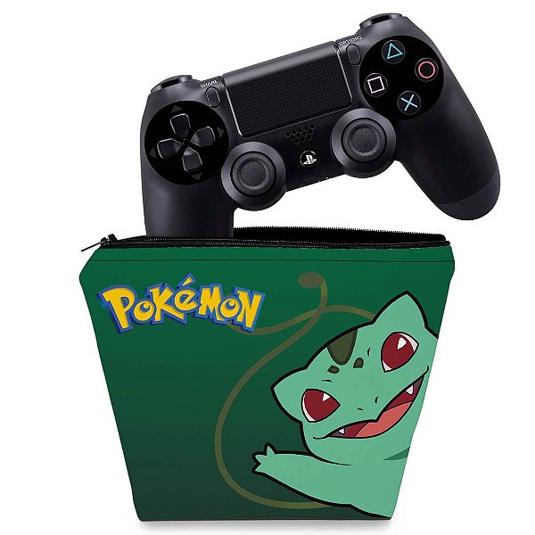 Capa PS4 Controle Case - Pokemon Bulbasaur
