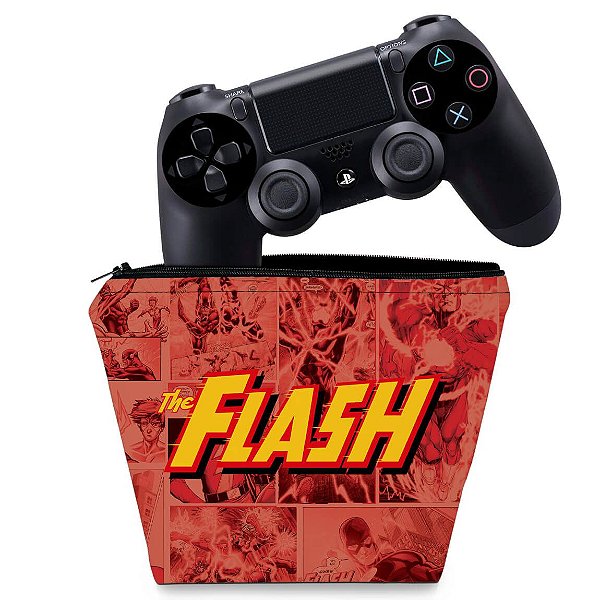 Capa PS4 Controle Case - The Flash Comics