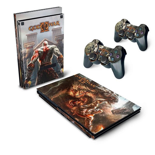 PS2 Slim Skin - God Of War 2 II