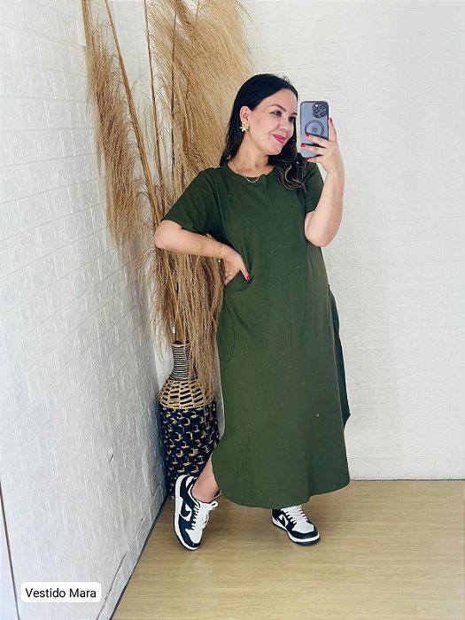 Vestido Mara bolso redondo