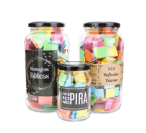 kit Potes mensagens Bíblicas e Mensagens de Inspiração