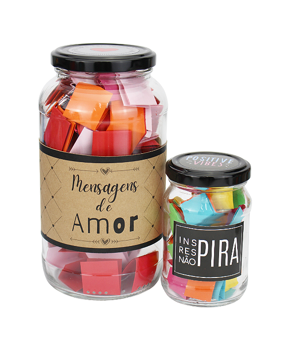 Kit Pote de Amor + Pote Inspira Respira não Pira