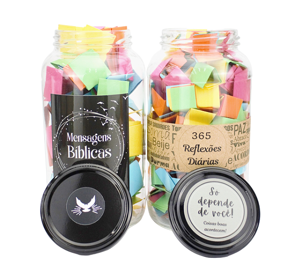 Kit Mensagens Bíblicas+ Pote 365 Reflexões diárias