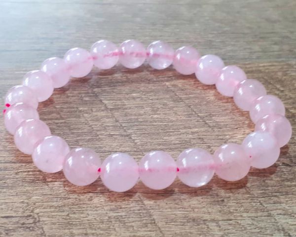 Pulseira de Quartzo Rosa