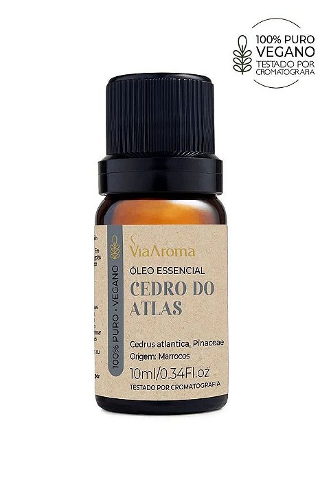Óleo Essencial de Cedro do Atlas - 10ml | Via Aroma