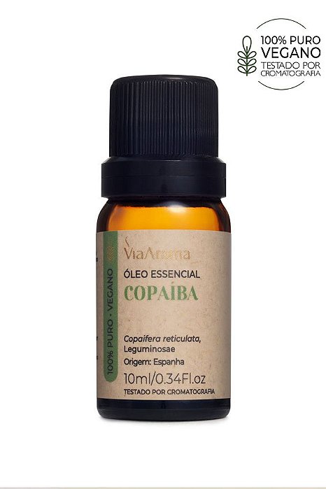 Óleo Essencial de Copaíba - 10ml | Via Aroma