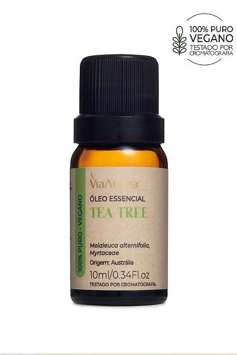 Óleo Essencial de Tea Tree (Melaleuca) - 10ml | Via Aroma