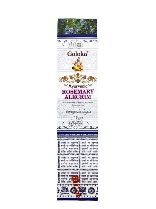 Incenso Massala Goloka - Rosemary Alecrim