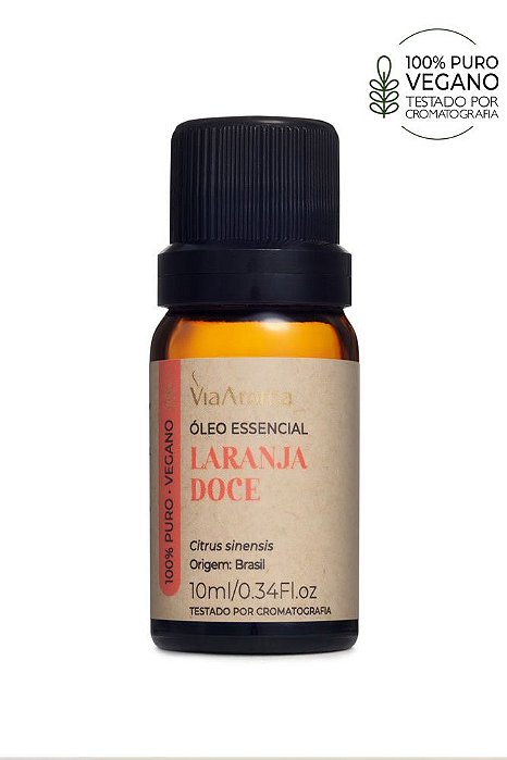 Óleo Essencial de Laranja Doce - 10ml | Via Aroma