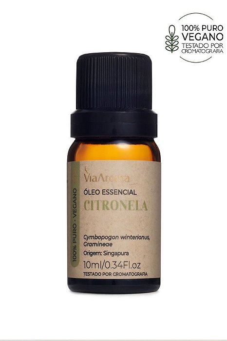 Óleo Essencial de Citronela - 10ml | Via Aroma