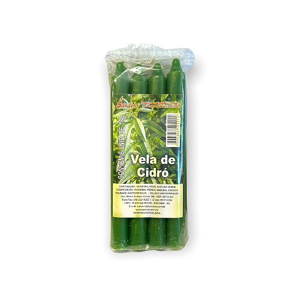 Vela Aromática CAPIM LIMÃOPalito - Pacote com 8