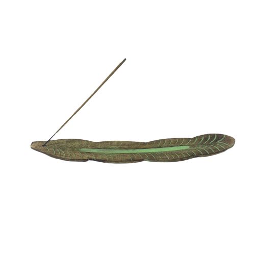 Incensário Canoa Madeira – Verde
