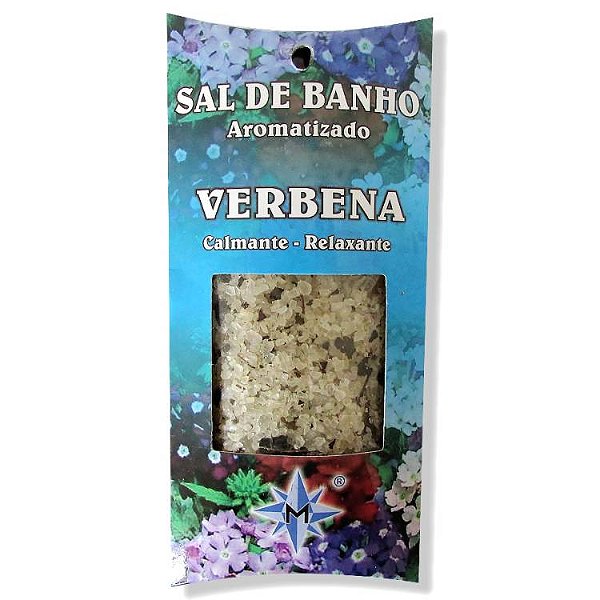 Sal de Banho Aromatizado com Ervas - Verbena: Calmante, Relaxante