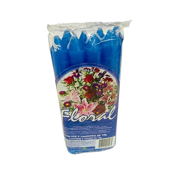 Vela Flovel Aromática FLORAL Palito - Pacote com 8