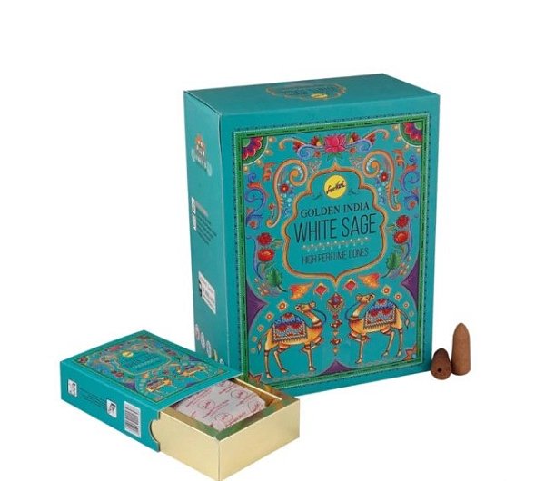 INCENSO CASCATA GOLDEN INDIA - WHITE SAGE