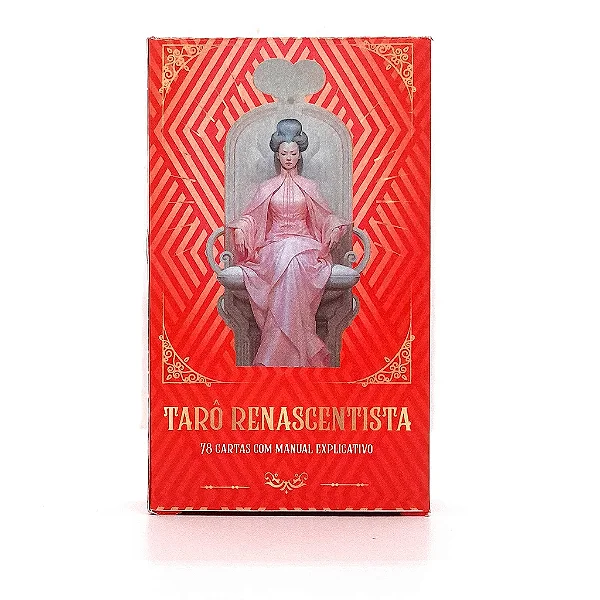 Tarô de Marselha Renascentista com 78 Cartas + Manual explicativo