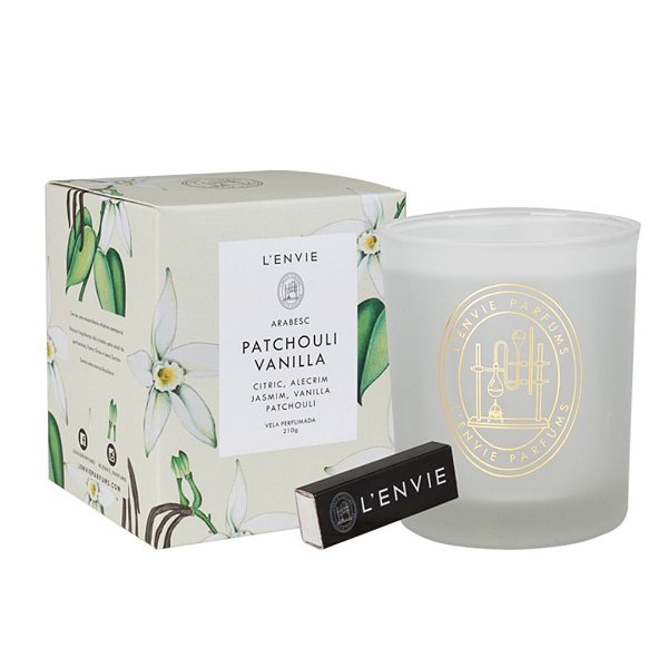 VELA PERFUMADA PATCHOULI VANILLA ARABESC - 210G