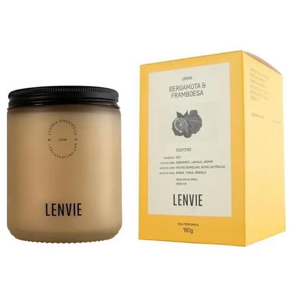 Vela Perfumada Bergamota Framboesa 190g